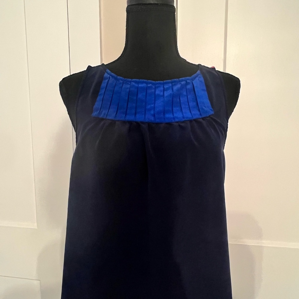 Marc By Marc Jacobs Blue and Pink Pleated Dress